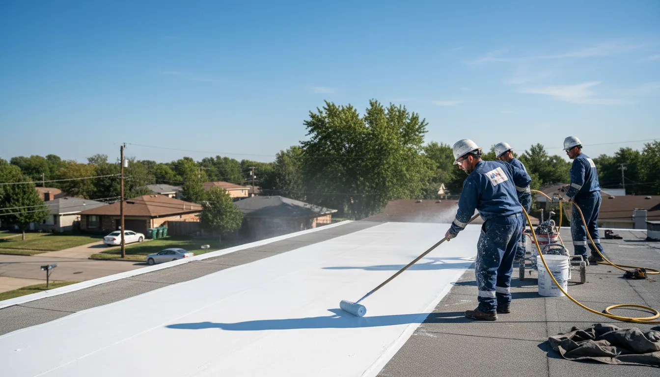 Commercial roof coating in Leasburg, MO near me